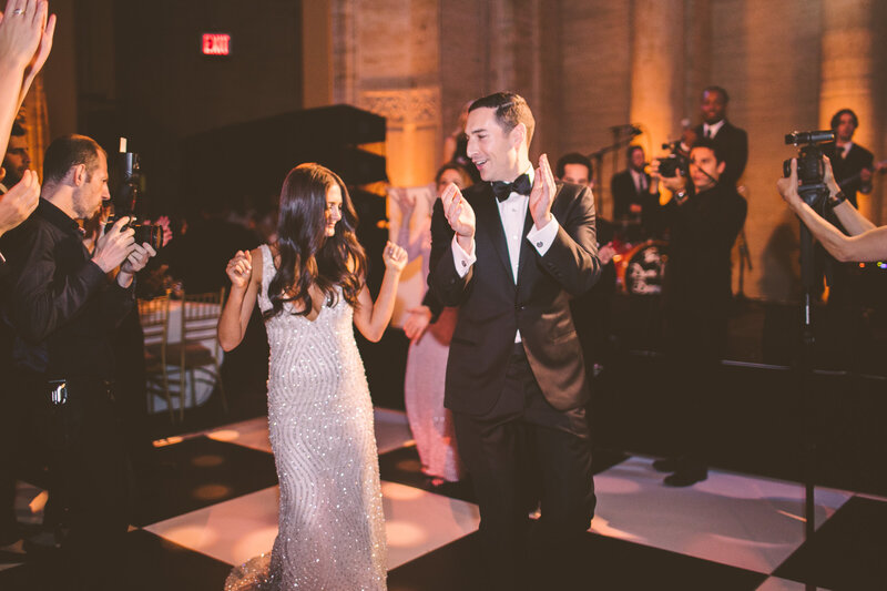 A documentary wedding moment at Cipriani 25 Broadway