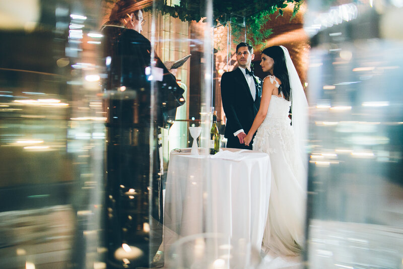 A documentary wedding moment at Guastavino's