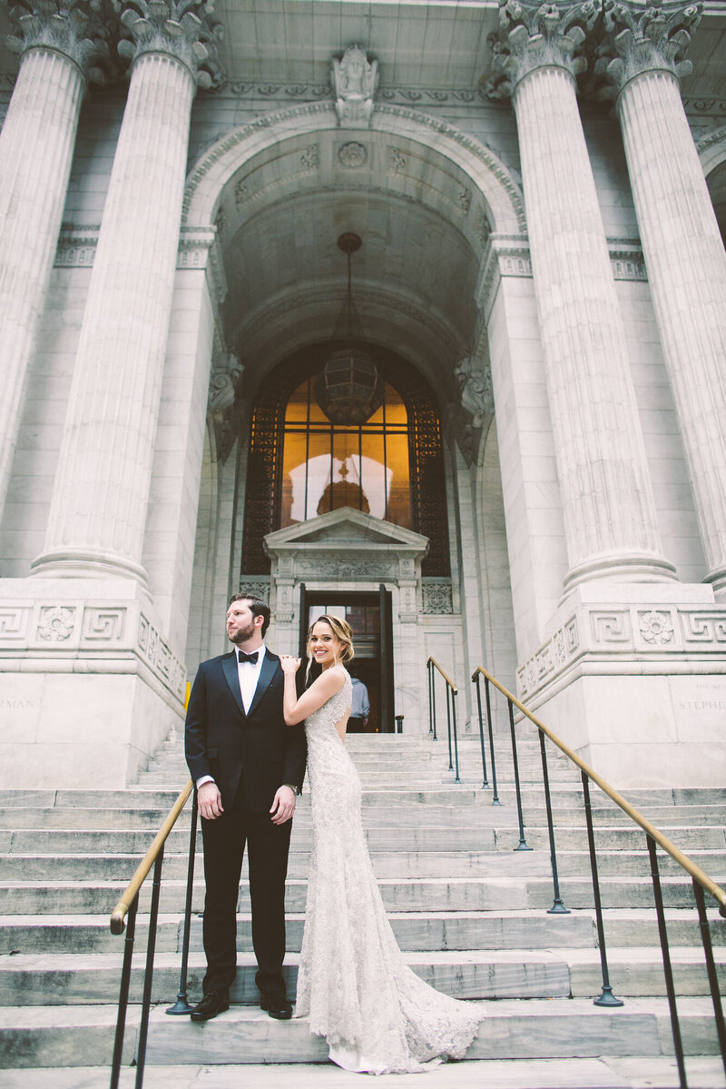 A documentary wedding moment at Manhattan Penthouse