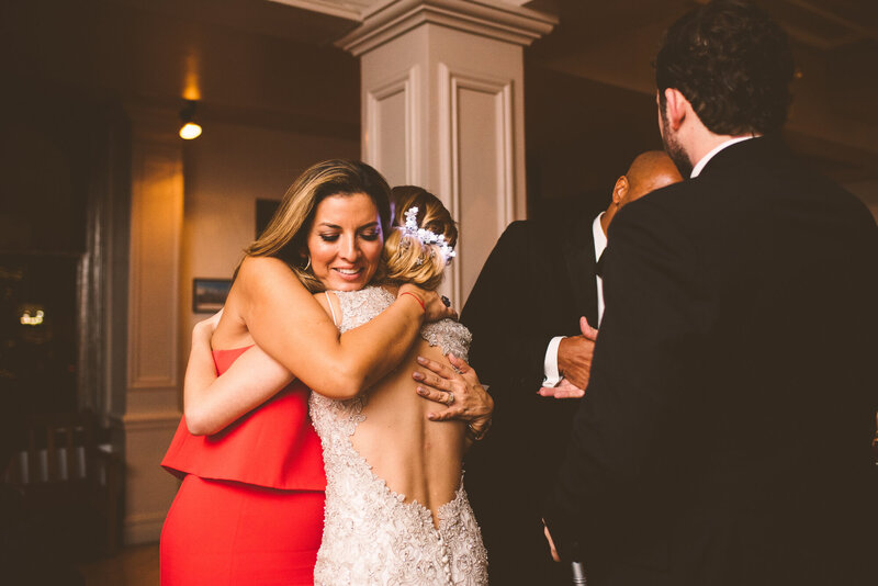 A documentary wedding moment at Manhattan Penthouse