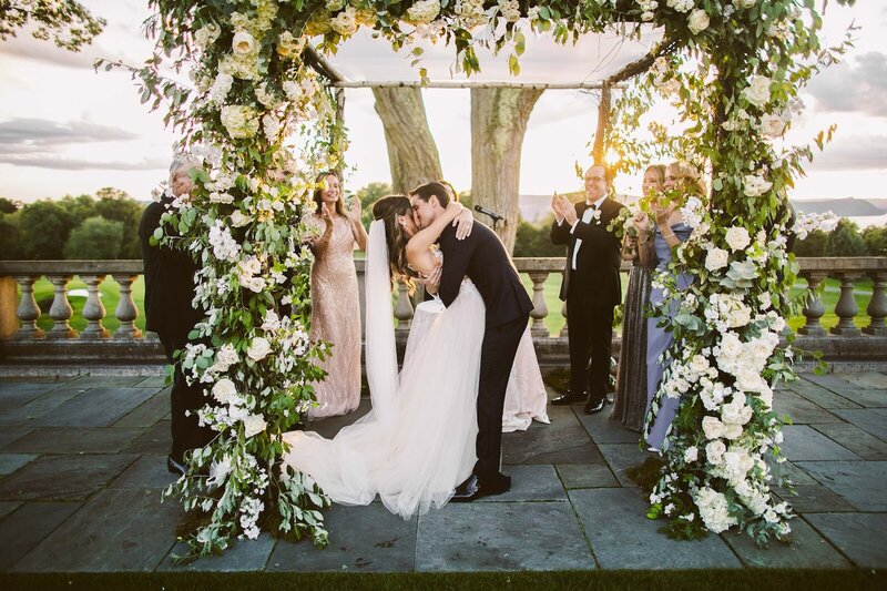 A documentary wedding moment at Sleepy Hollow Country Club