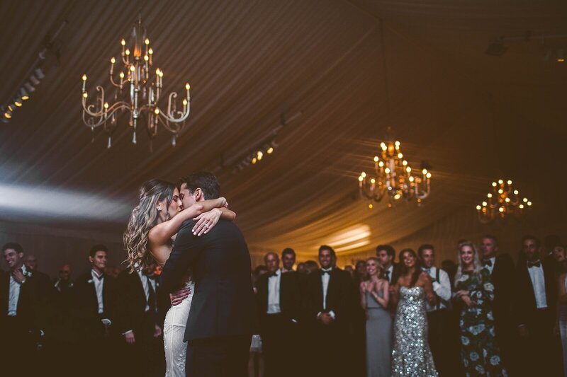 A documentary wedding moment at Sleepy Hollow Country Club