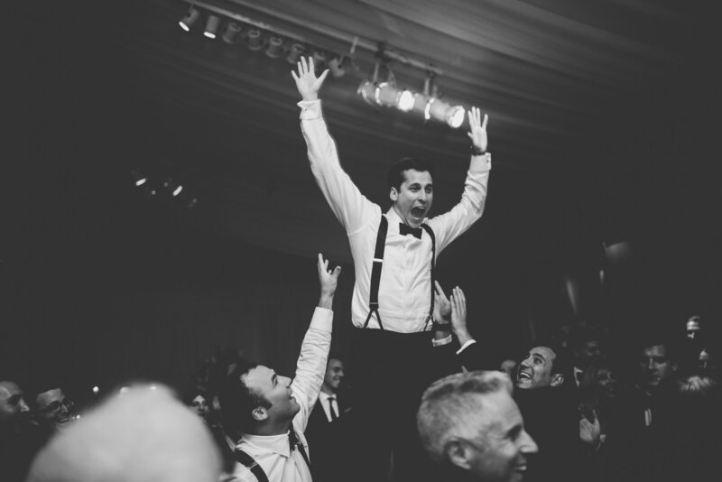 A documentary wedding moment at Sleepy Hollow Country Club