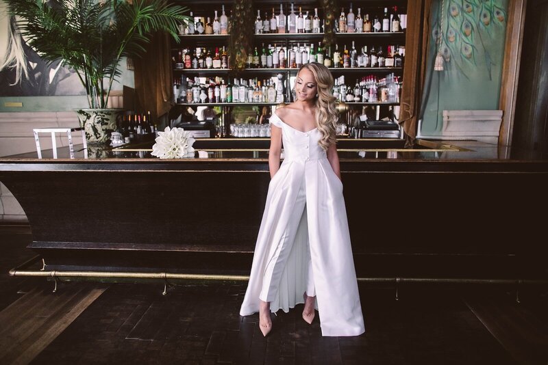 A documentary wedding moment at Soho Grand Hotel