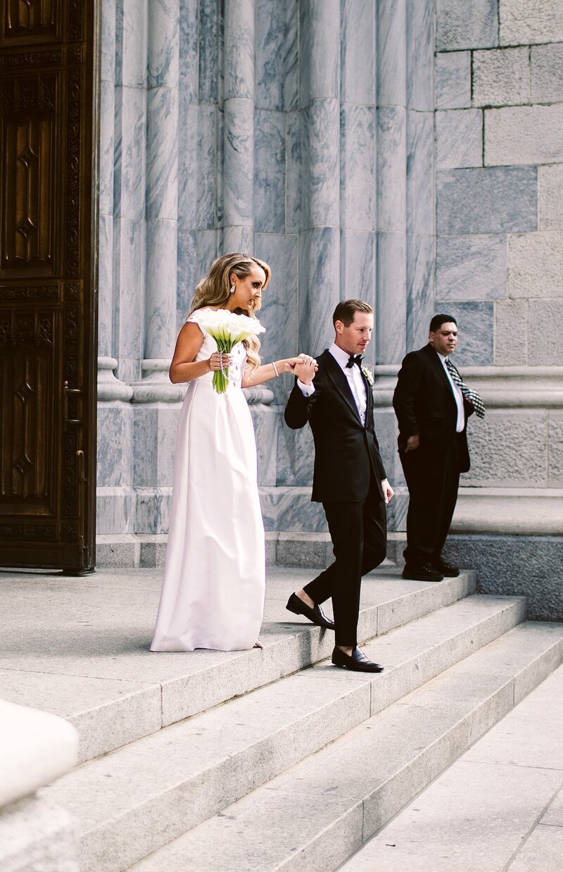 A documentary wedding moment at Soho Grand Hotel