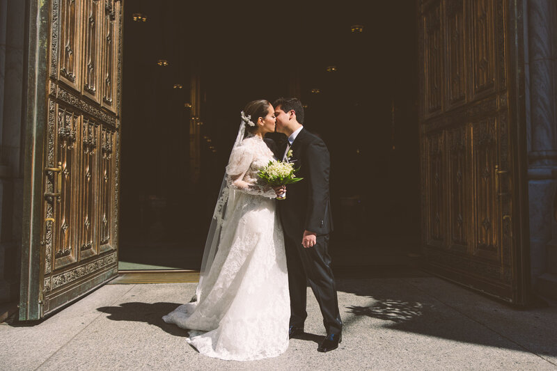 A documentary wedding moment at The St. Regis New York