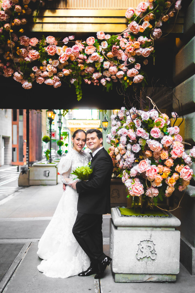 A documentary wedding moment at The St. Regis New York
