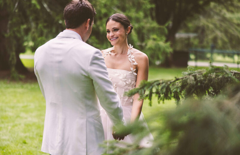 A documentary wedding moment at Tanglewood