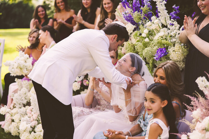 A documentary wedding moment at Tanglewood
