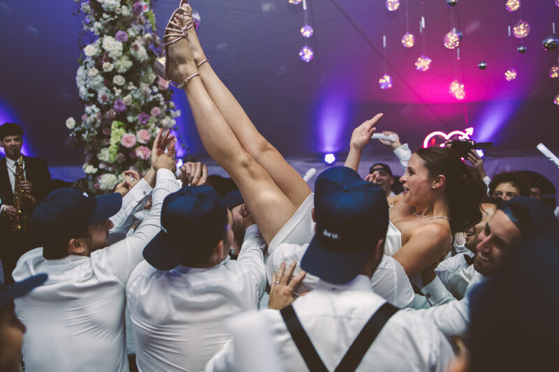 A documentary wedding moment at Tanglewood