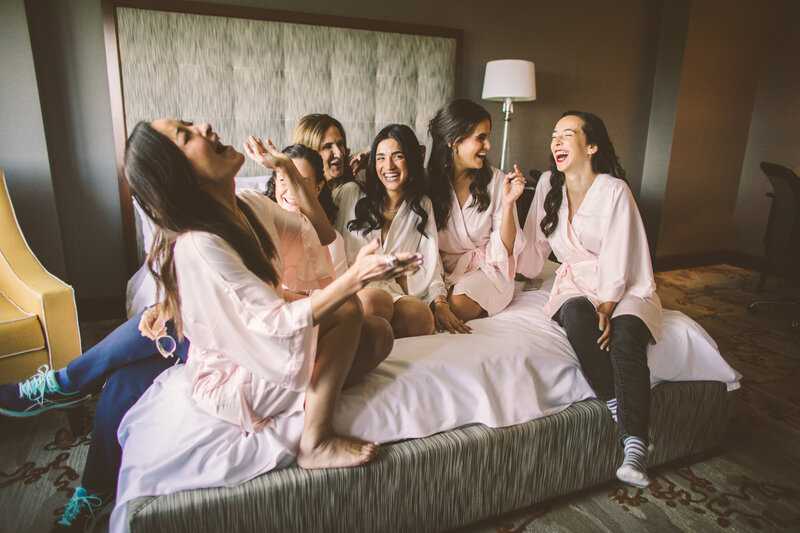 A documentary wedding moment at Temple Emanu-El