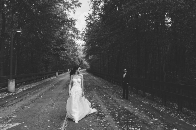 A documentary wedding moment at Temple Emanu-El
