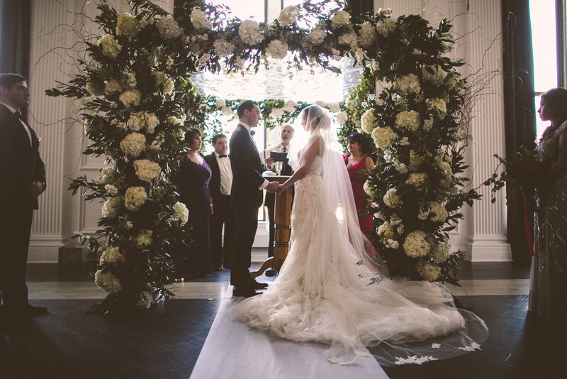 A documentary wedding moment at The Downtown Club, Philadelphia
