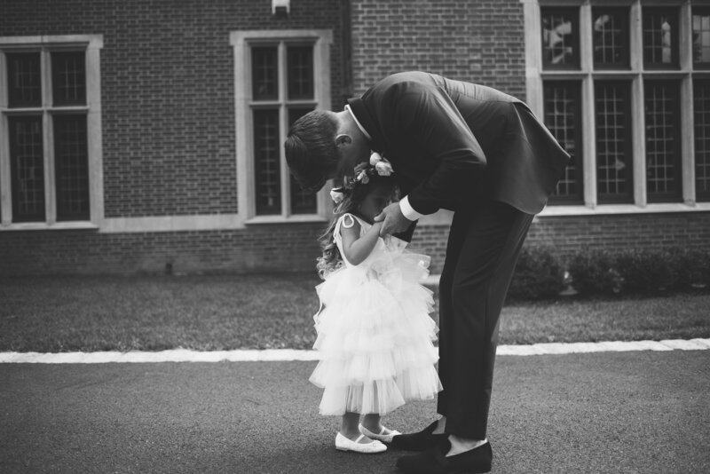 A documentary wedding moment at Mansion at Natirar