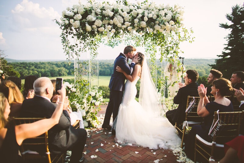 A documentary wedding moment at Mansion at Natirar