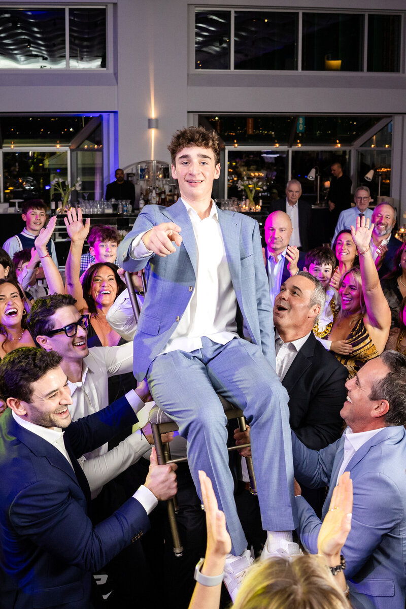 A Bar or Bat Mitzvah celebration at Current at Chelsea Piers