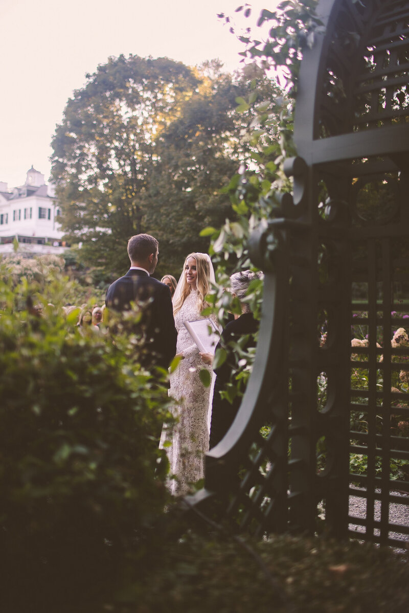 A documentary wedding moment at The Mount