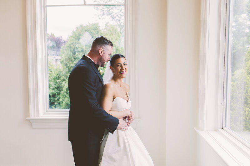 A documentary wedding moment at The Park Savoy